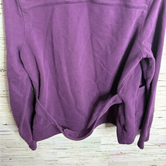 L.L. Bean Deep Purple sweater Jacket size large - Picture 8 of 9